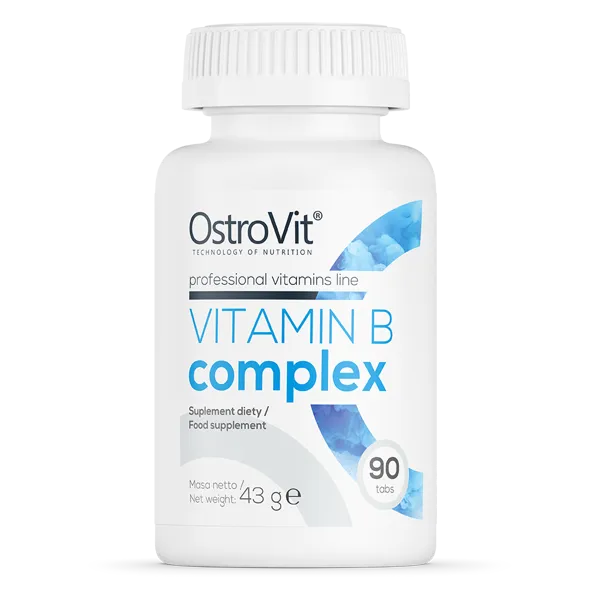 OstroVit Vitamīnu B Komplekss - 90 tabletes