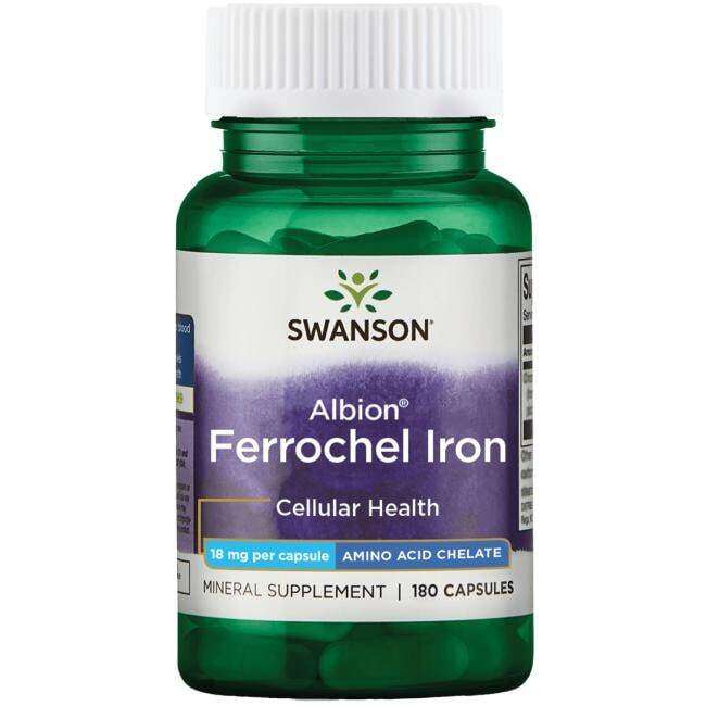 Albion Ferrochel Iron, 18mg - 180 caps-