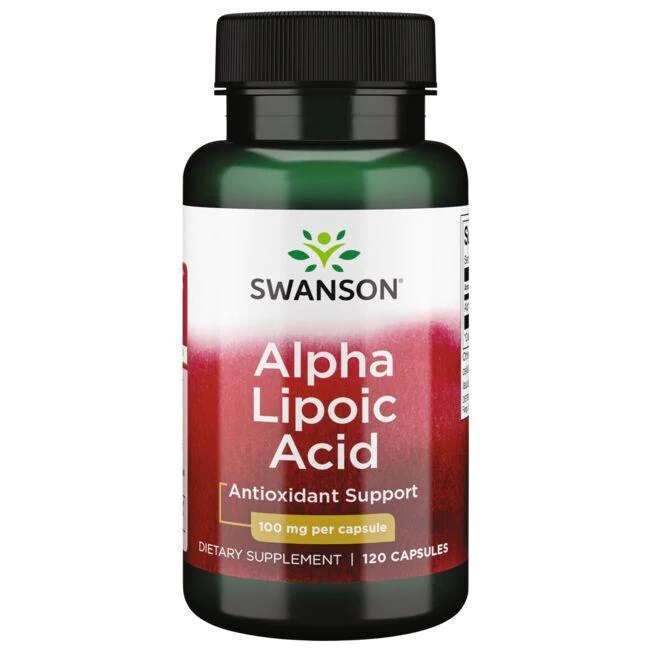 Swanson Alpha Lipoic Acid / Alfa Liposkābe, 100mg - 120 kapsulas