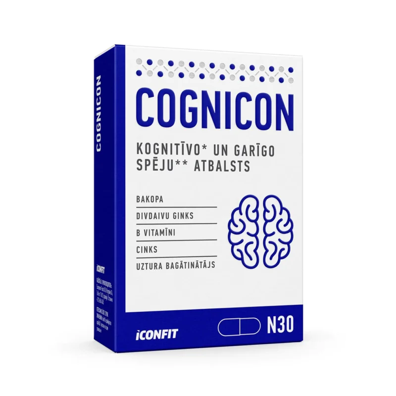 ICONFIT Cognicon, smadzeņu darbībai - 30 kapsulas