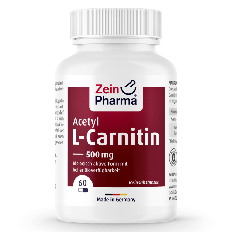 ZeinPharma Acetyl L-Carnitin 500 mg - 60 kapsulas