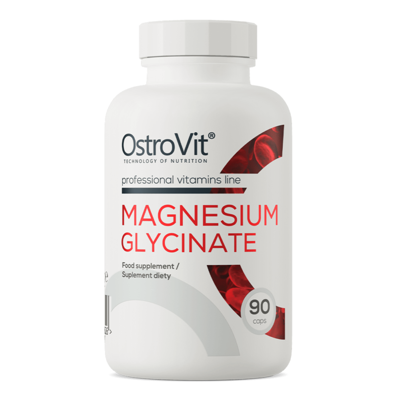 OstroVit Magnija Bisglicināts / Magnesium Bisglycinate - 90 kapsulas