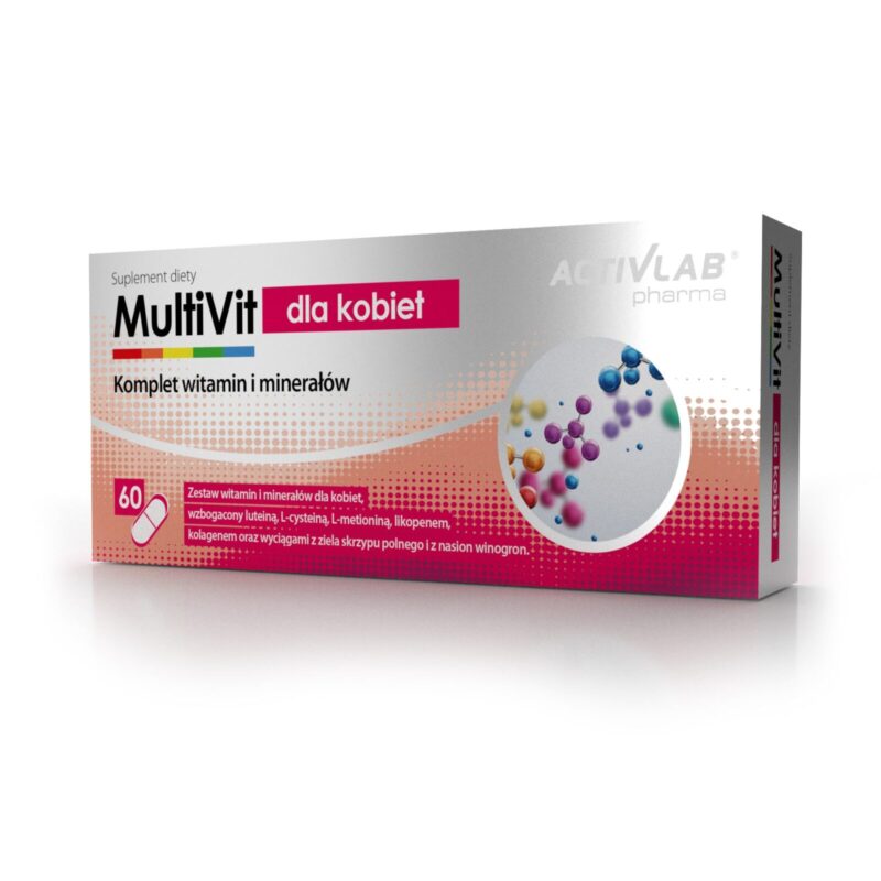 ActivLab Multivit for women / Multivitamīni sievietēm - 60 kapsulas