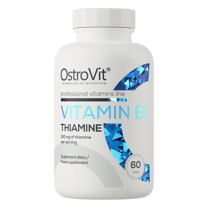 OstroVit Vitamin B1 Thiamine / Tiamīns - 60 kapsulas