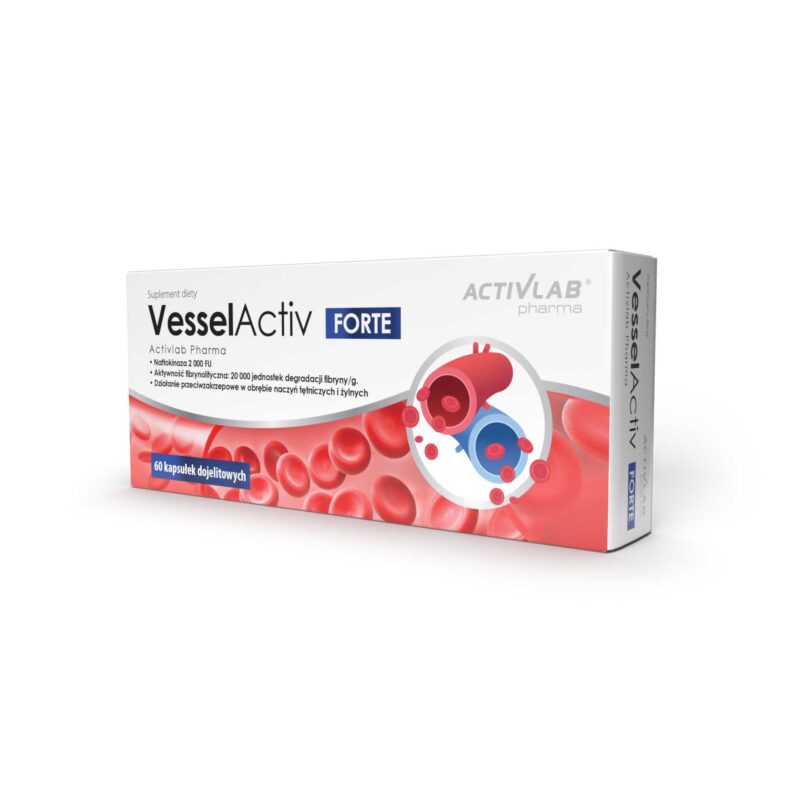 ActivLab Pharma VesselActiv FORTE, Nattokināze - 60 kapsulas