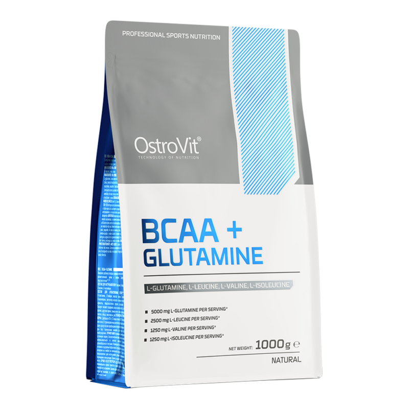 OstroVit BCAA Glutamine / BCAA Glutamīns - 1000g