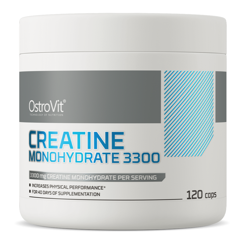 OstroVit Creatine Monohydrate / Kreatīna Monohidrāts 3300mg - 120 kapsulas