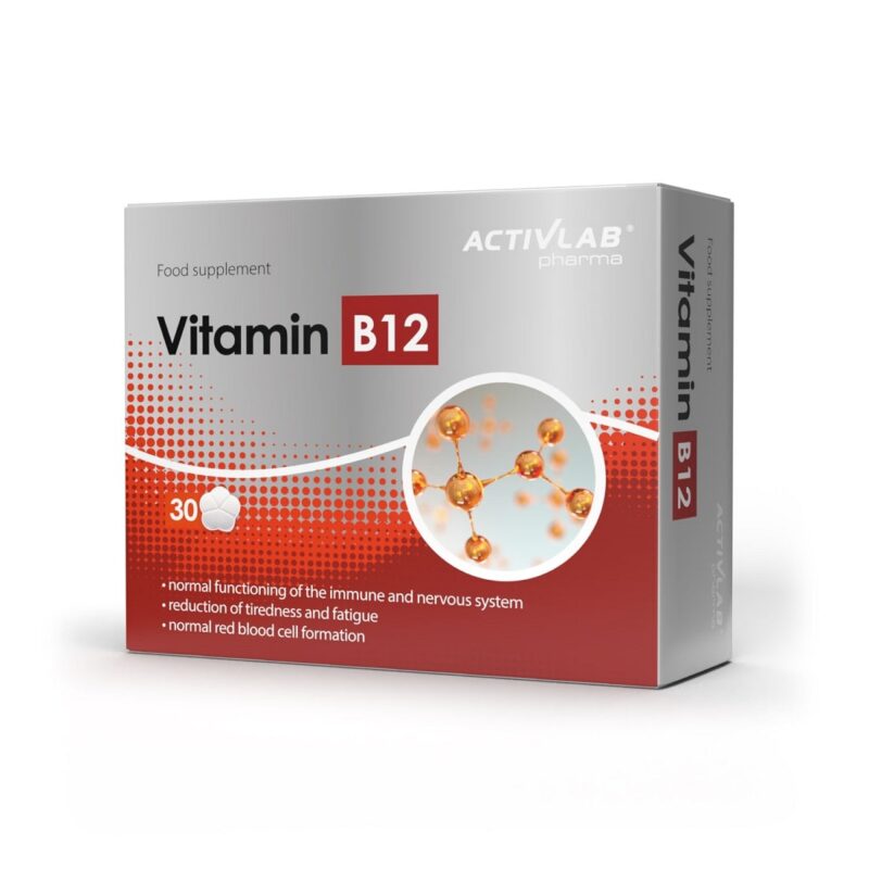 ActivLab Vitamīns B12 - 30 tabletes