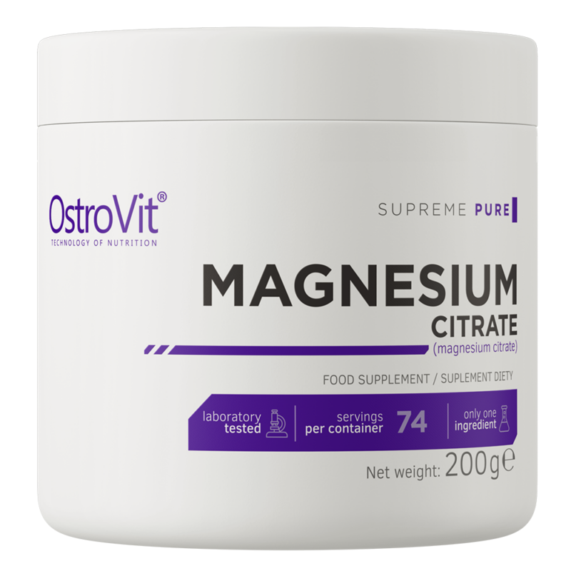 OstroVit Magnesium Citrate / Magnija Citrāta pulveris - 200 g