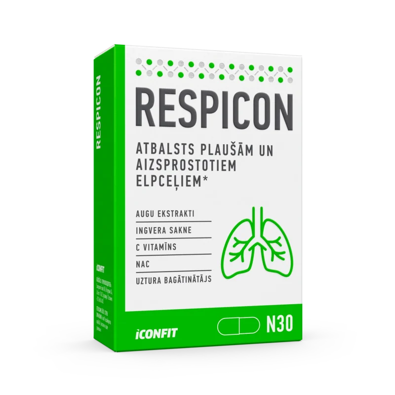 ICONFIT Respicon - Atbalsts plaušām un elpceļiem - 30 kapsulas