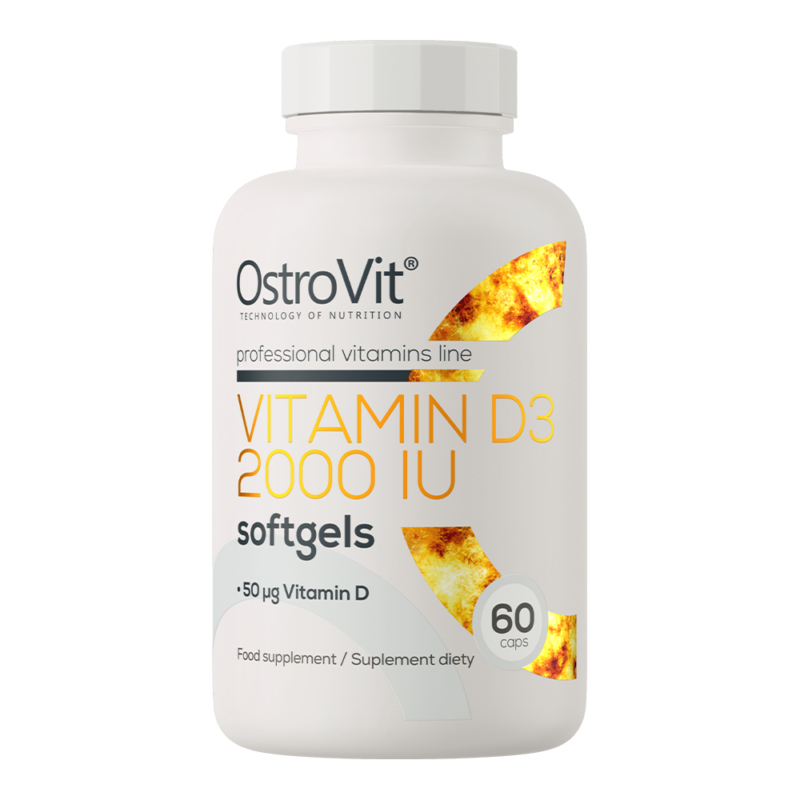 OstroVit Vitamīns D3 2000 SV - 60 kapsulas