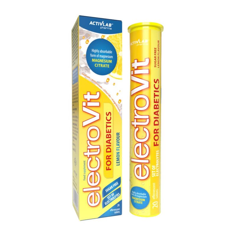 ActivLab Electrovit for Diabetics / Elektrolīti bez cukura - 20 šķīstošas tabletes