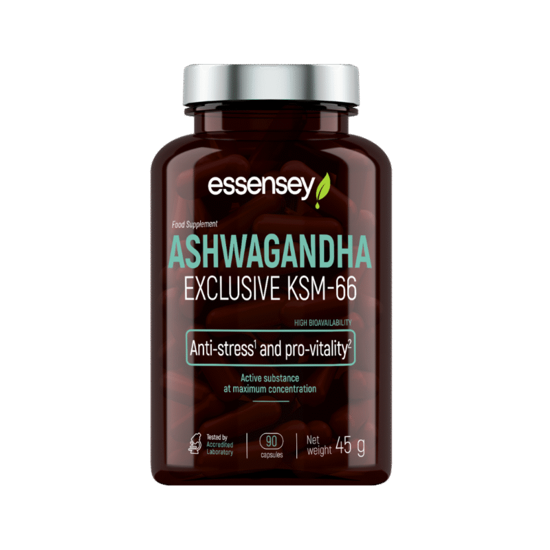 Essensey Ashwagandha / Ašvaganda KSM-66 - 90 kapsulas